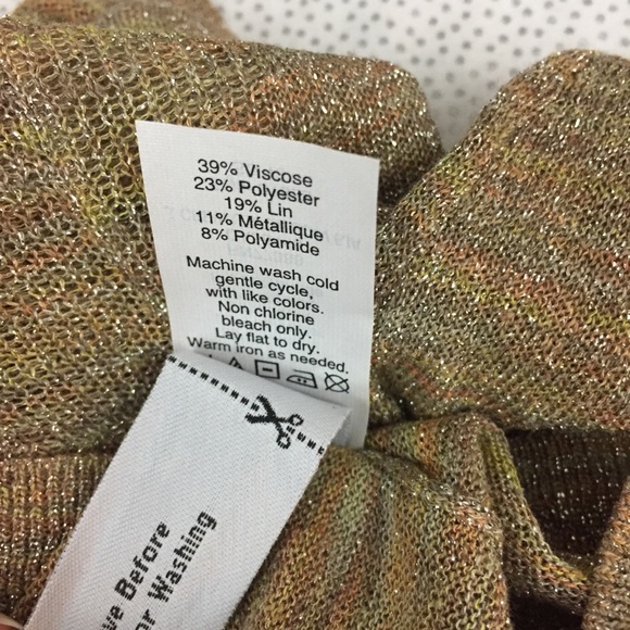 J Crew Space-dyed sparkle sweater, Gold, XXS - Picture 8 of 8